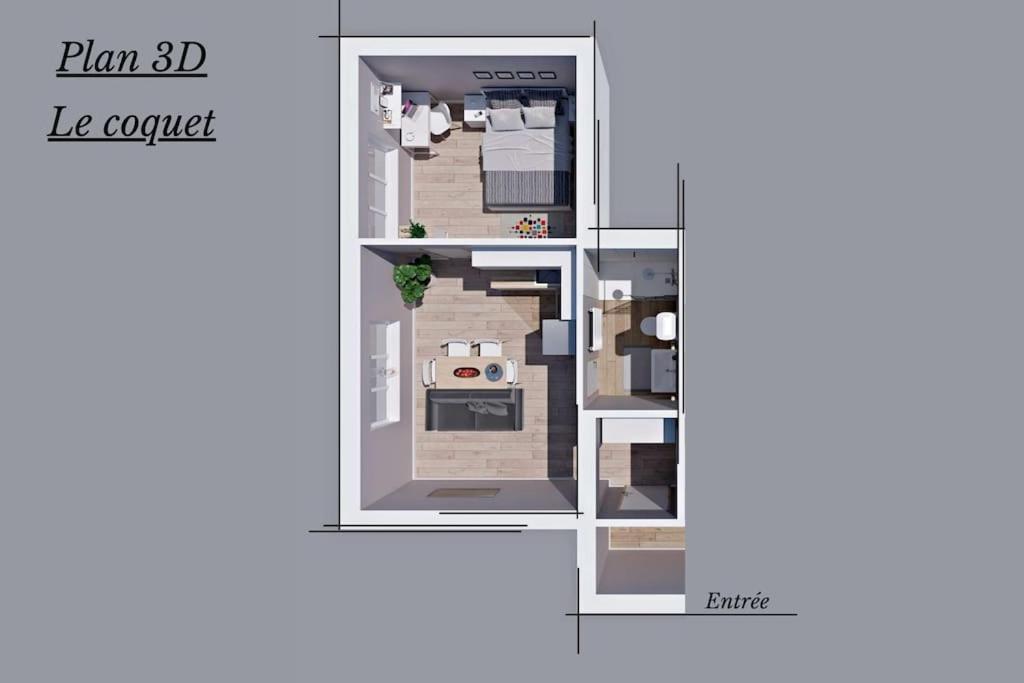 Le Coquet - Balcon - Proche Gare - Parking Daire Bourg-en-Bresse Dış mekan fotoğraf